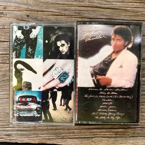 Michael Jackson Thriller Cassette/ U2 Cassette
